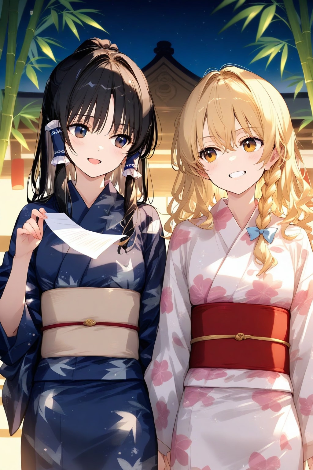 霊夢と魔理沙の七夕