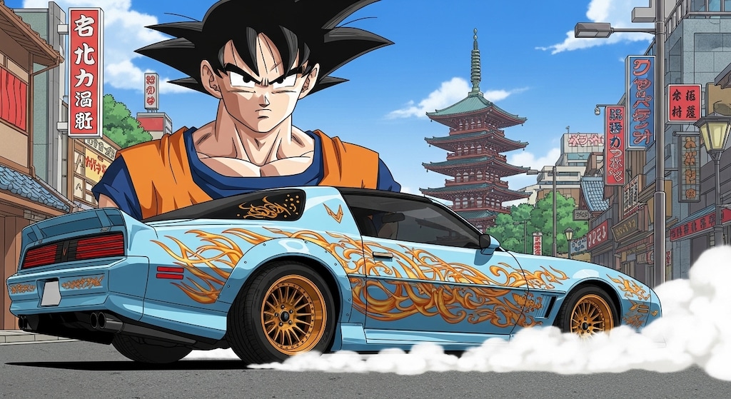 孫悟空とポンティアックファイヤーバードトランザム