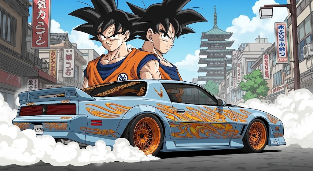 孫悟空とポンティアックファイヤーバードトランザム