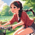 少女と自転車 2 2枚目