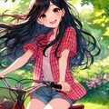 少女と自転車 2 3枚目