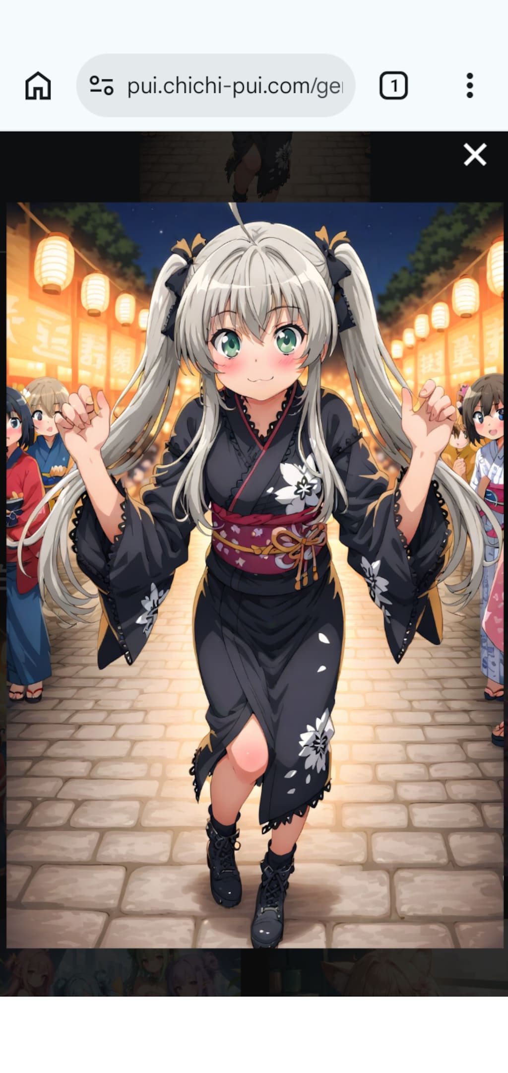 名古屋のどまつり,に参加する　　　　　　　　　　　　　　　　ほろ酔いニャル子さん。