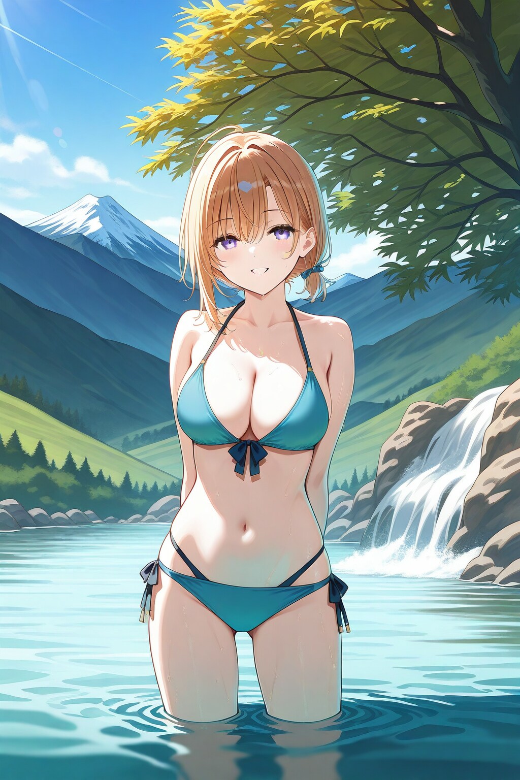 春の川遊び