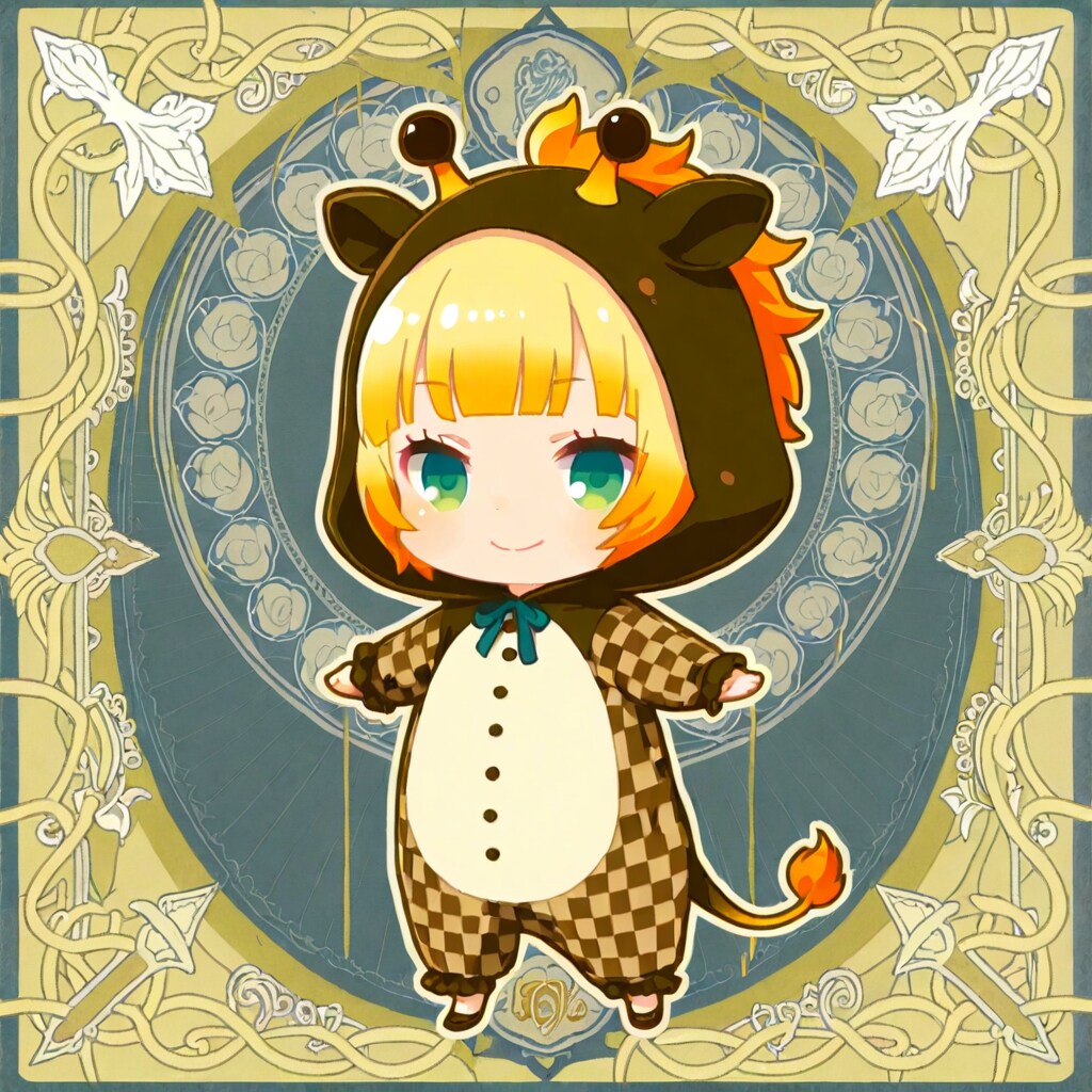 ロココ調？キリン着ぐるみちび子ちゃん