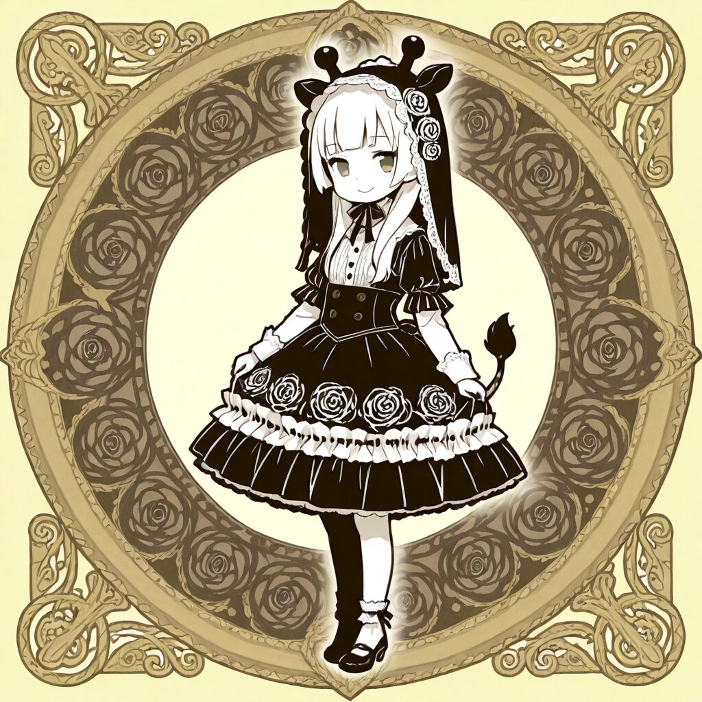 ロココ調？キリン着ぐるみちび子ちゃん