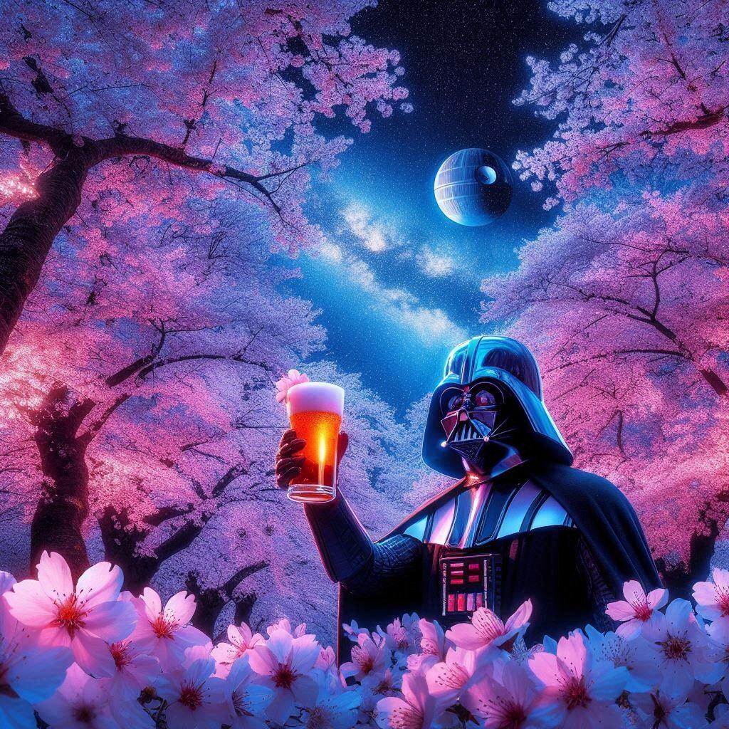 帝国の花見で一杯