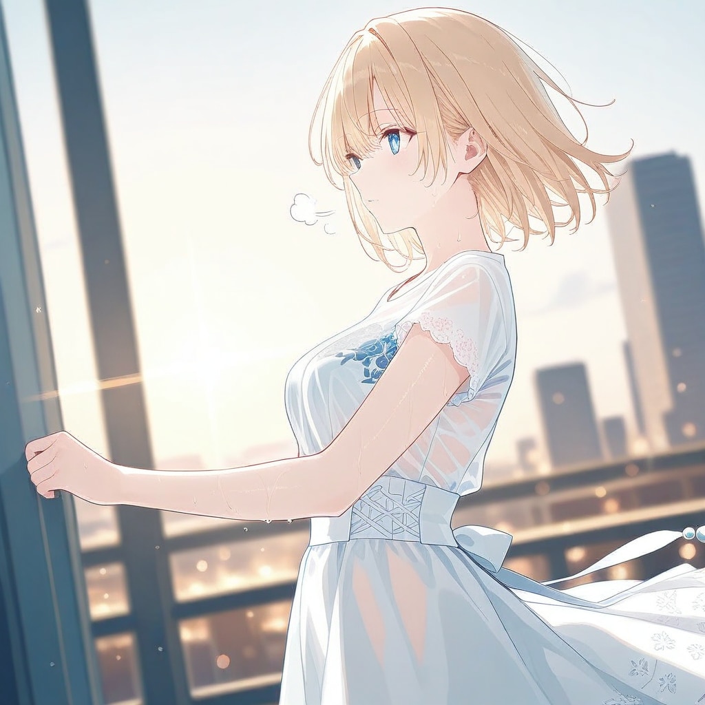 風が奏でる、白と青の旋律２ | の人気AIイラスト・グラビア
