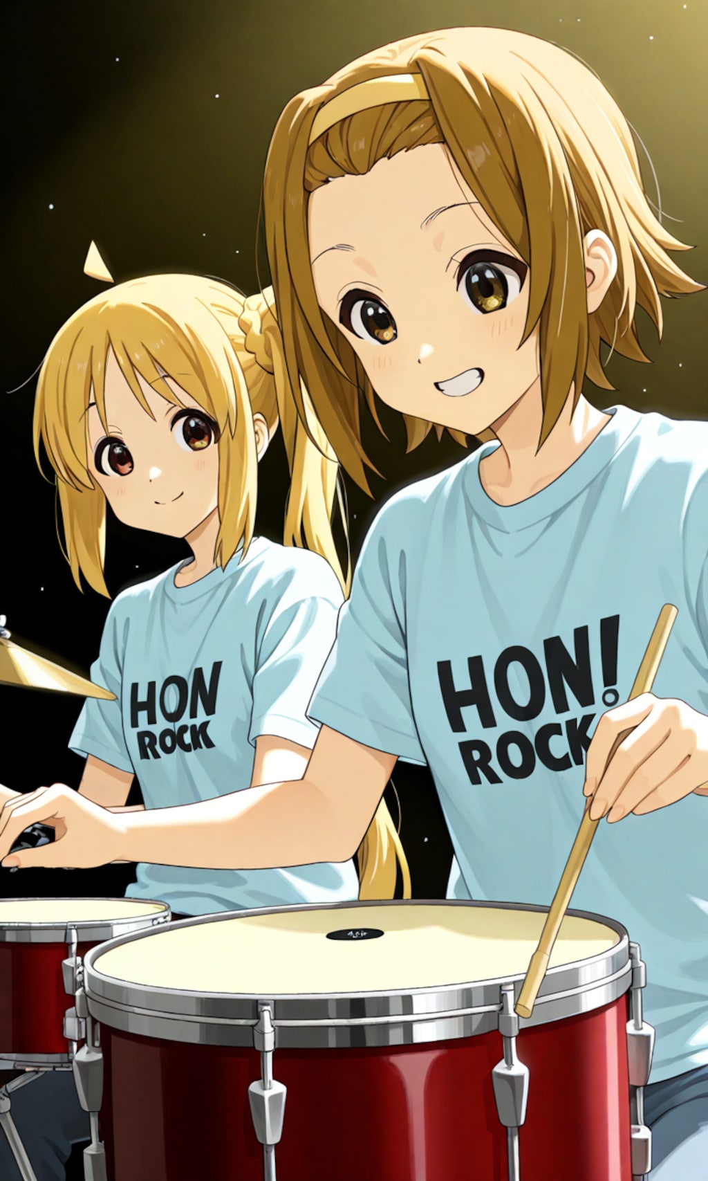 PixAIのLoRAでドラム担当の夢の共演🥁🎵❤️