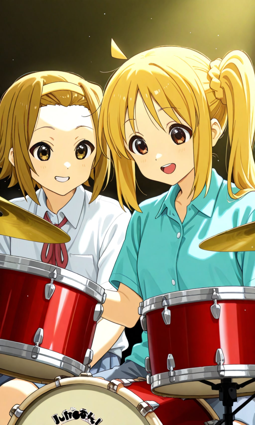 PixAIのLoRAでドラム担当の夢の共演🥁🎵❤️