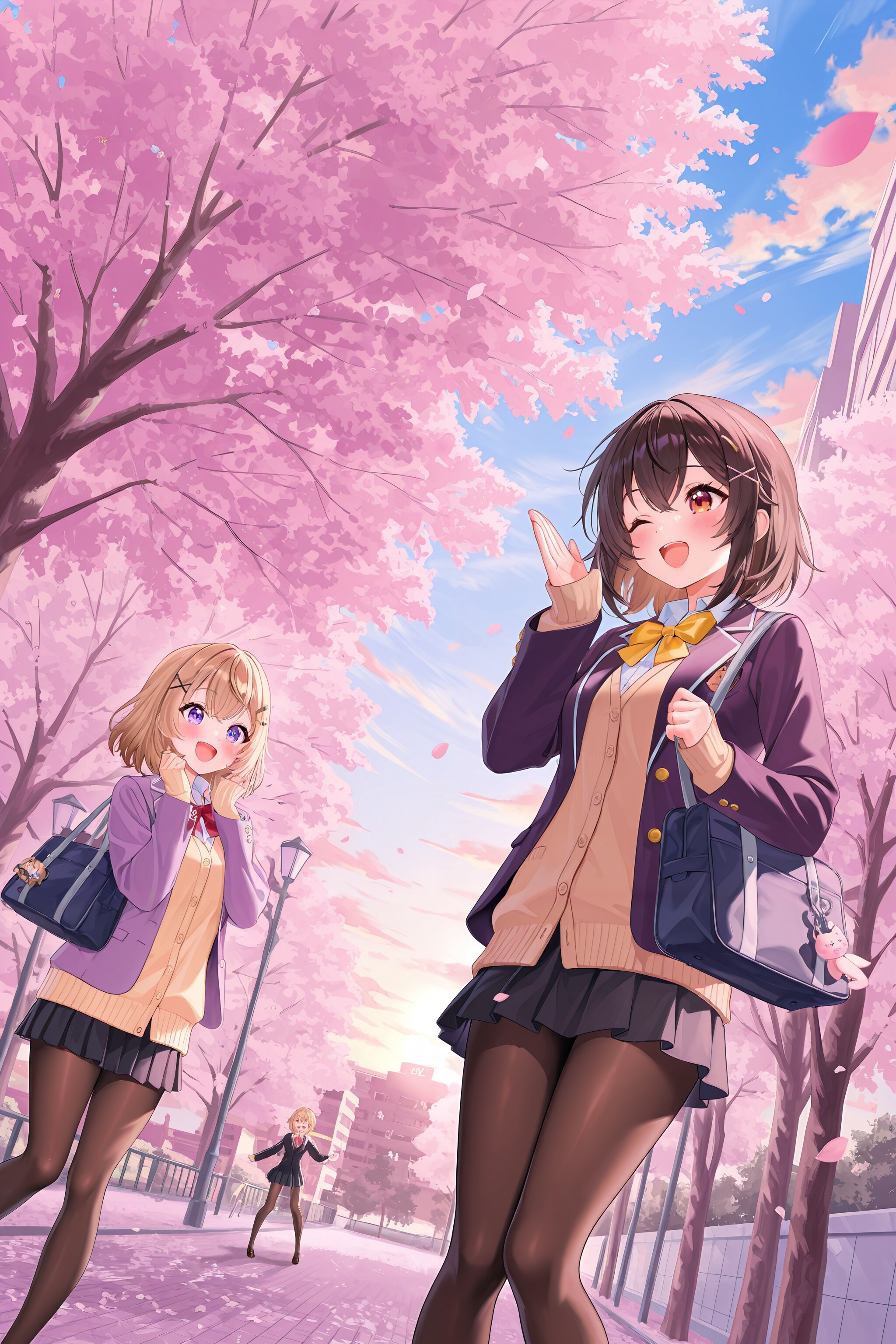 新しい出会いの季節 | の人気AIイラスト・グラビア