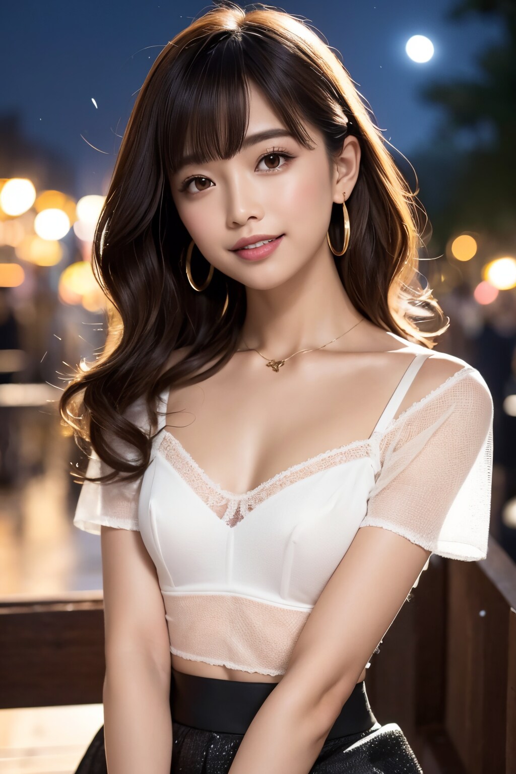 夜デートの れなちゃん