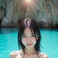 エメラルドに染まる肌 3枚目
