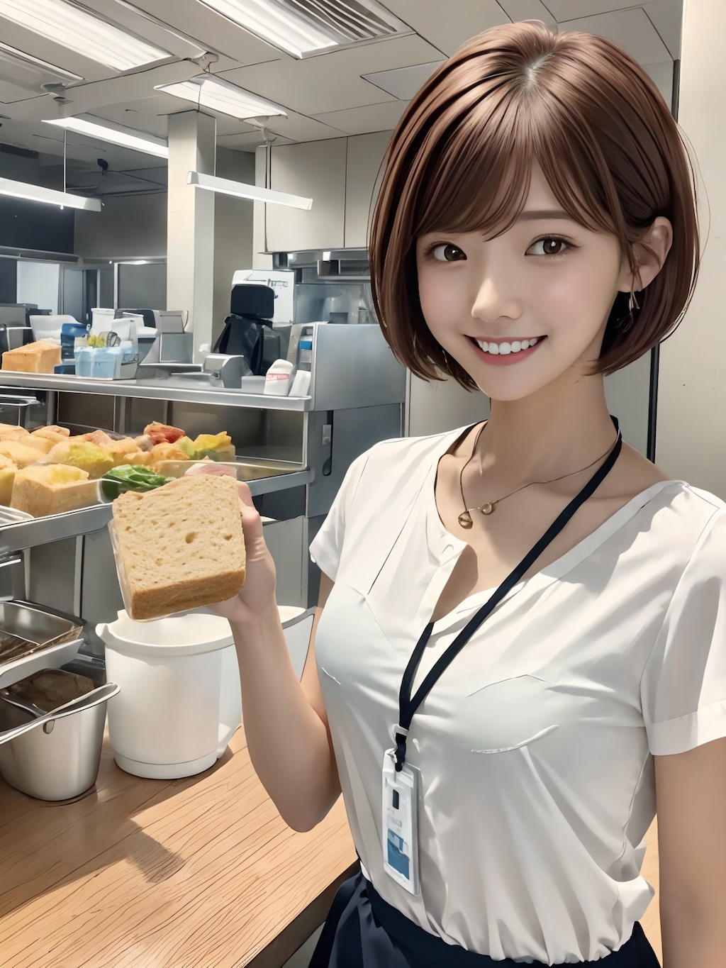 ランチタイムの れなちゃん（１）