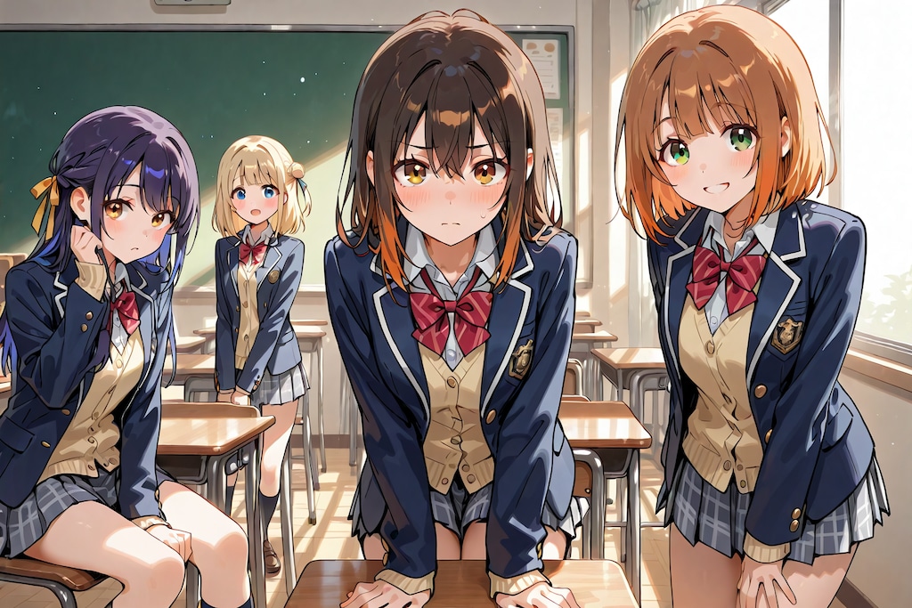 女子高生　陽キャグループ