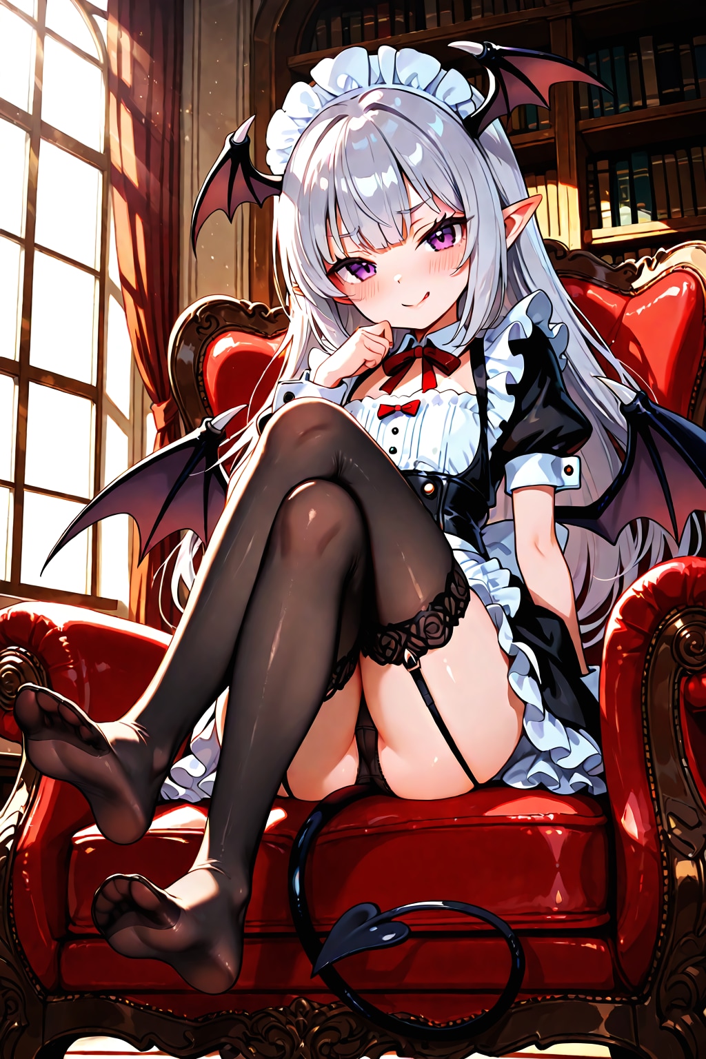 深紅の椅子と生意気な翼