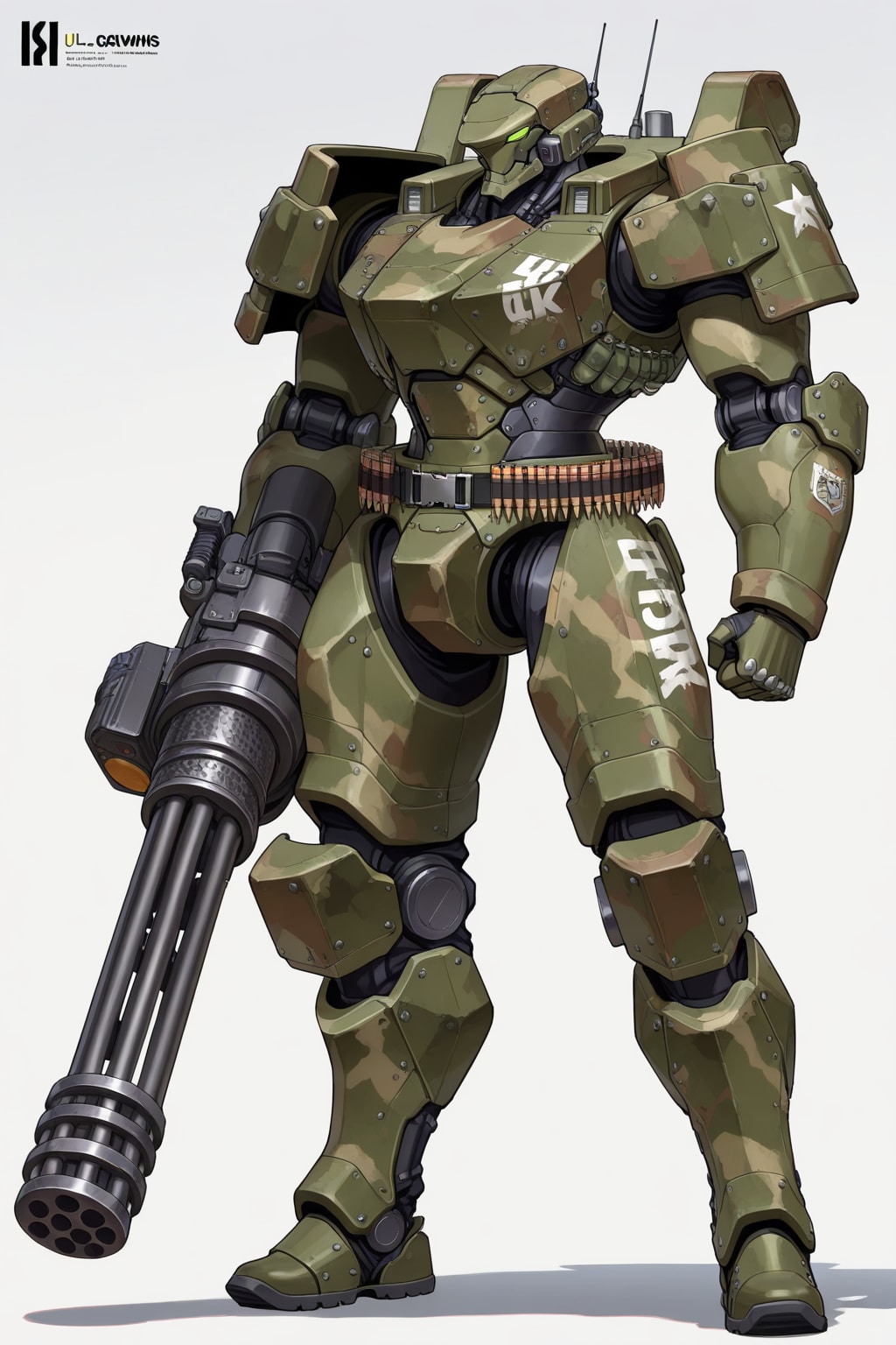 ミリタリーなロボットと楓ちゃん