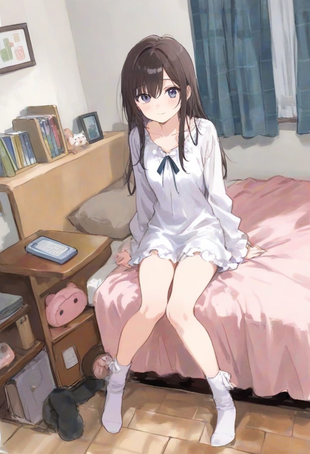 少女の部屋(水彩タッチ)(99)