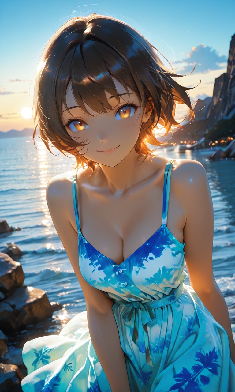 夕陽が綺麗だね | の人気AIイラスト・グラビア