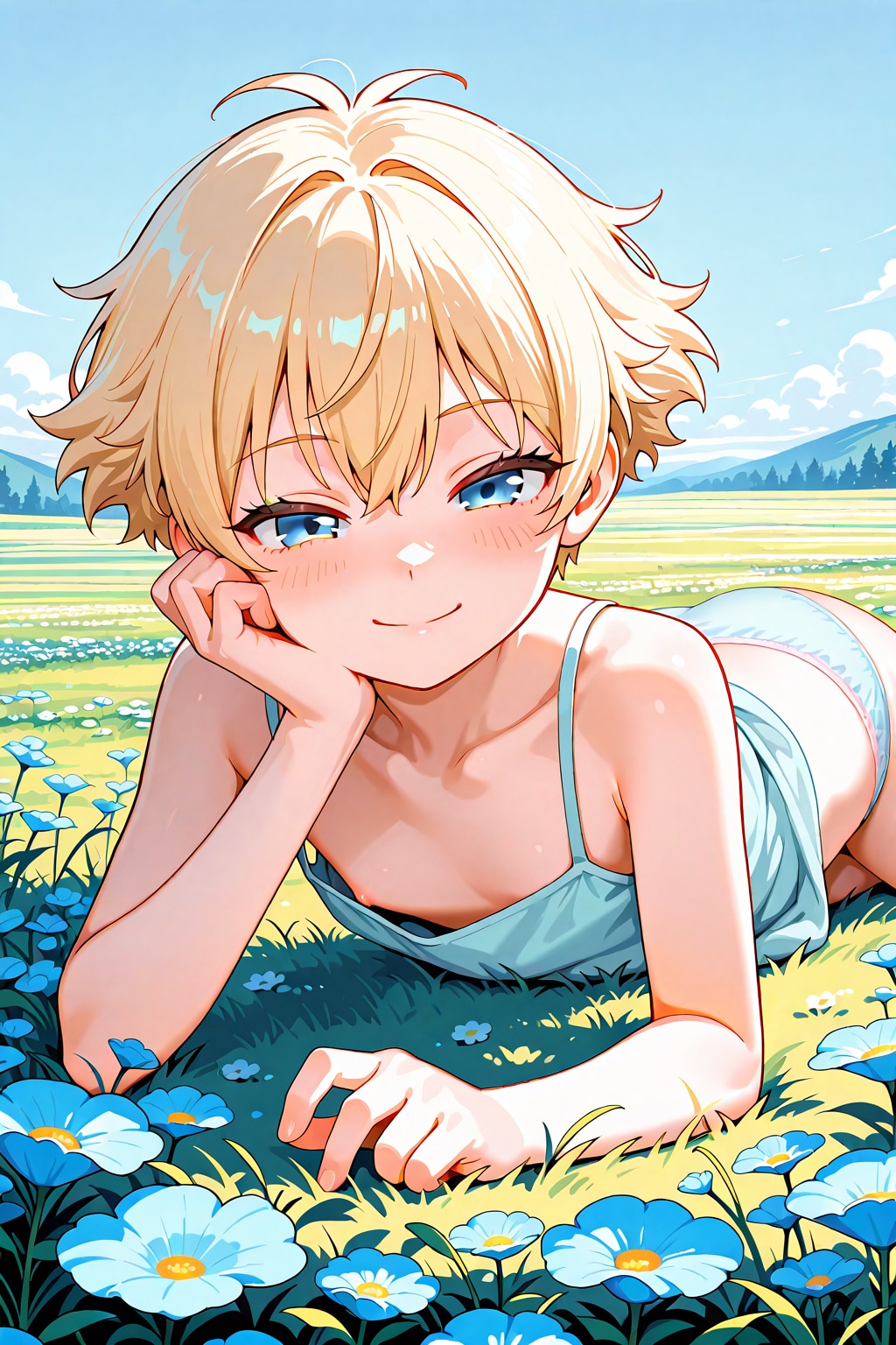 高原の少女