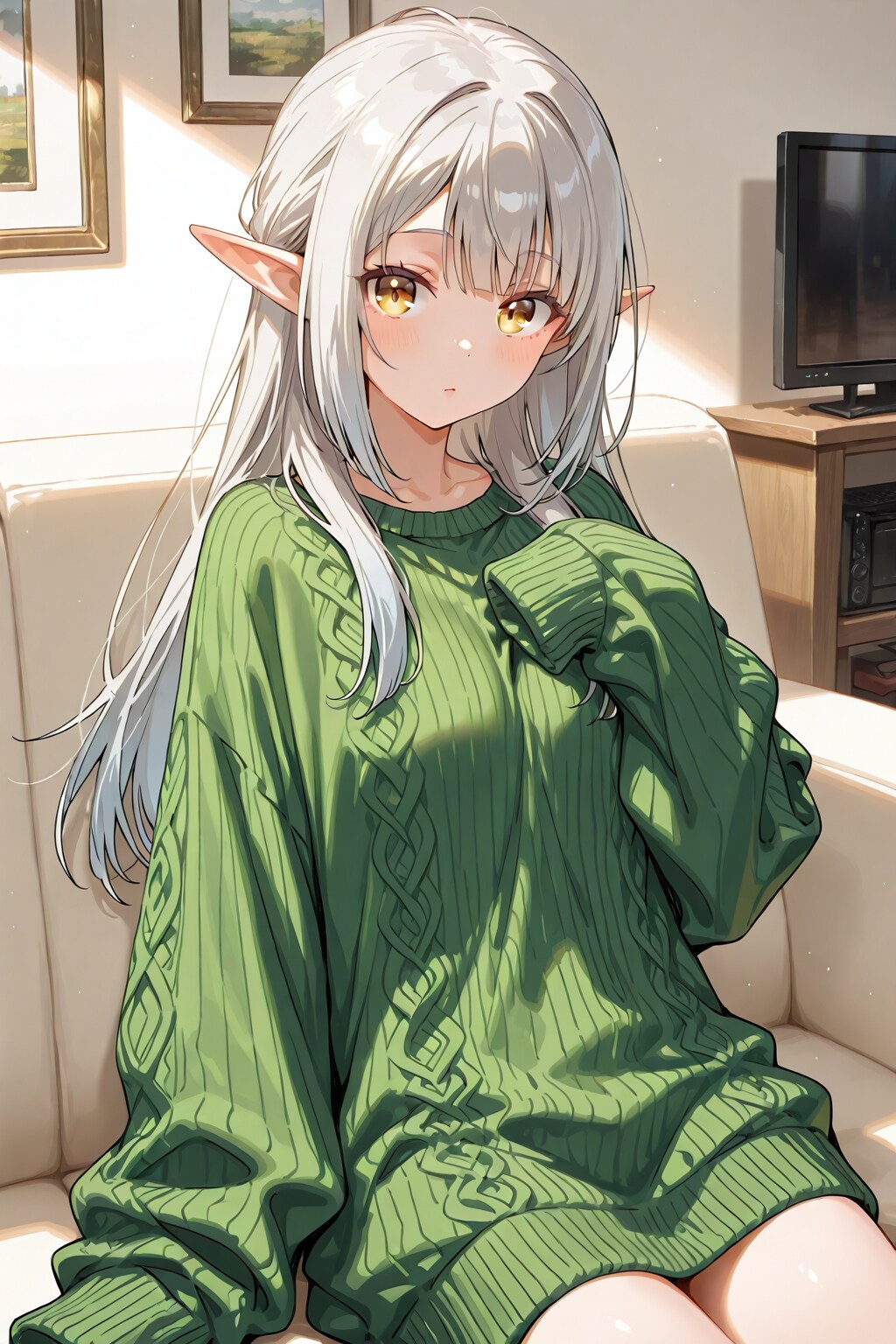 萌え袖エルフ