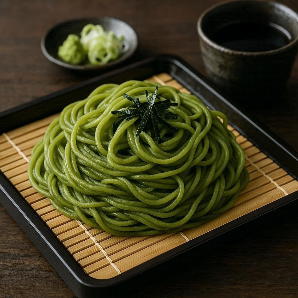 抹茶のざるそば