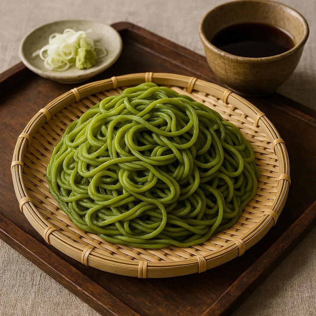 抹茶のざるそば