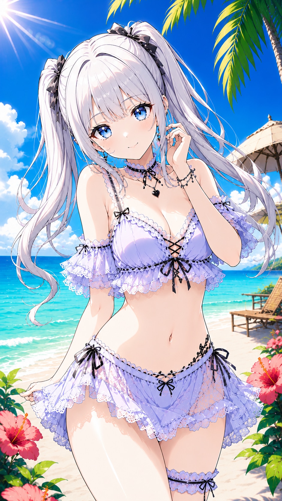 うちの子の夏🌞🌴🌺✨ プラム アニメVer.