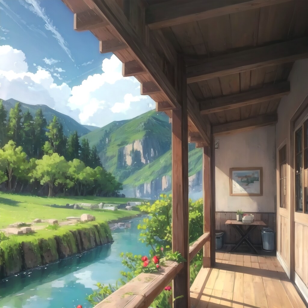 川のある風景