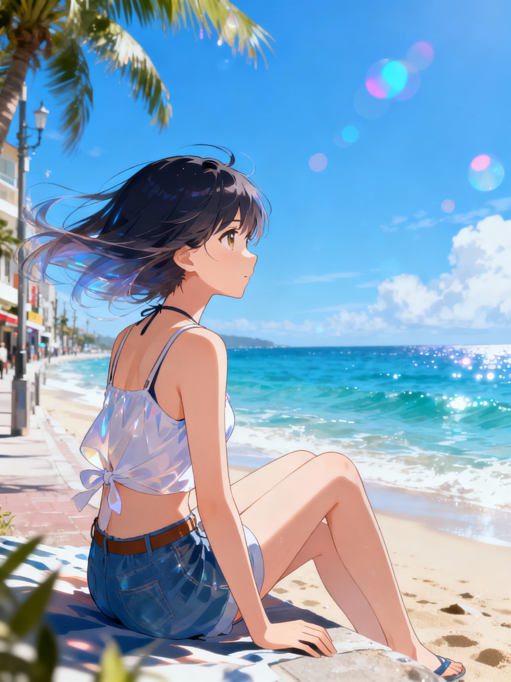 海風の街 | の人気AIイラスト・グラビア