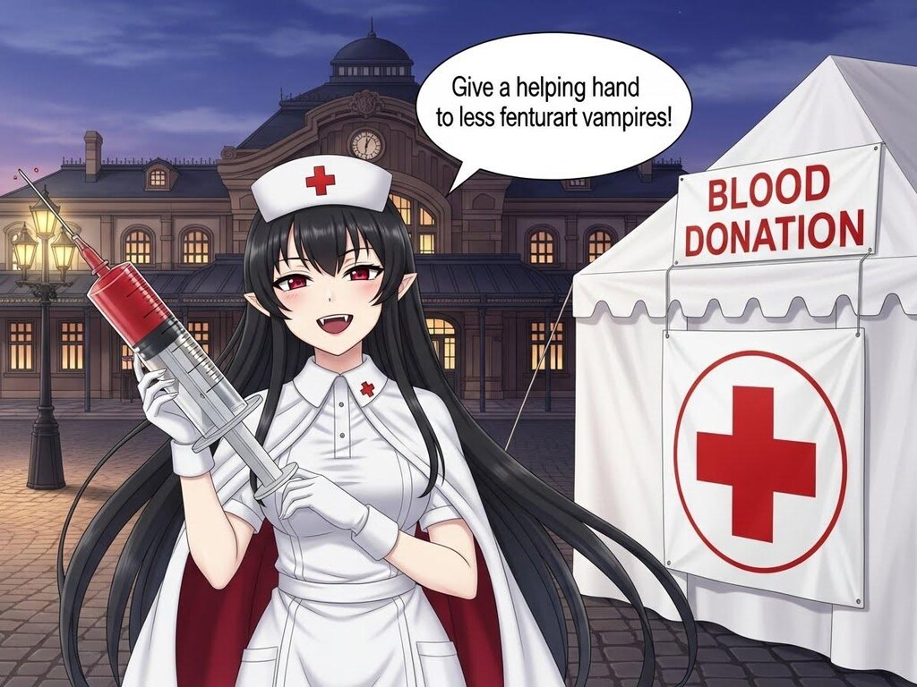 採血します／献血にご協力を