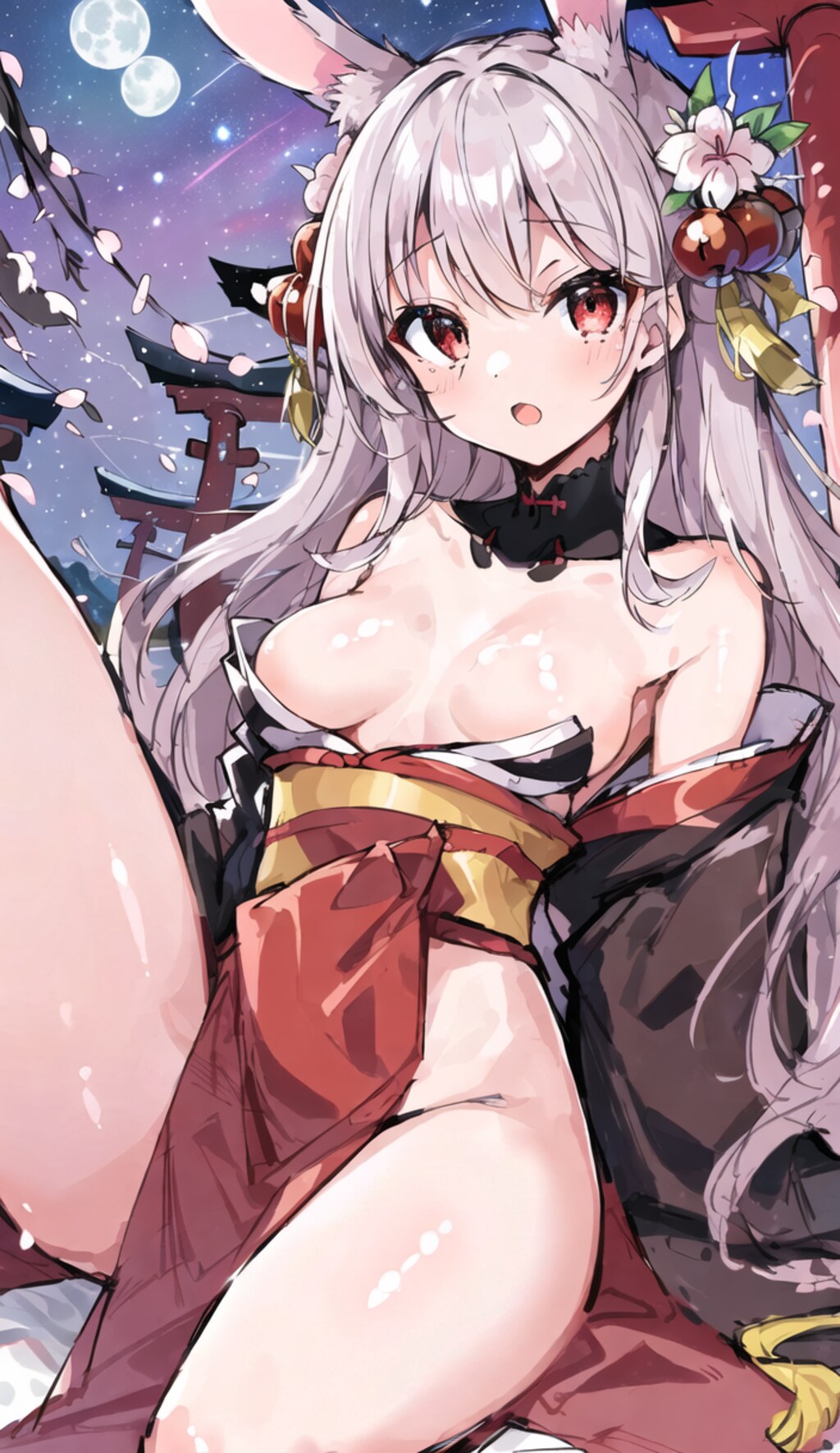 着物うさぎ少女