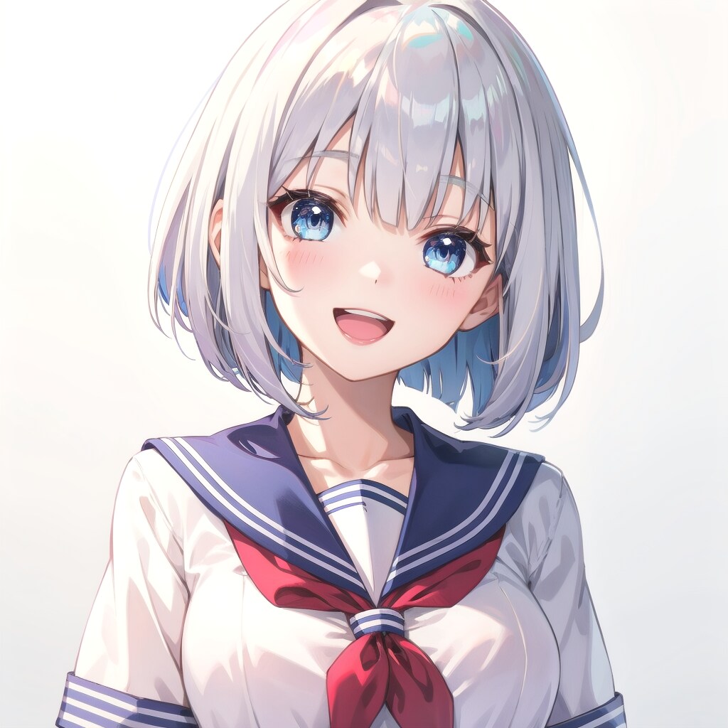 爽やかな笑顔