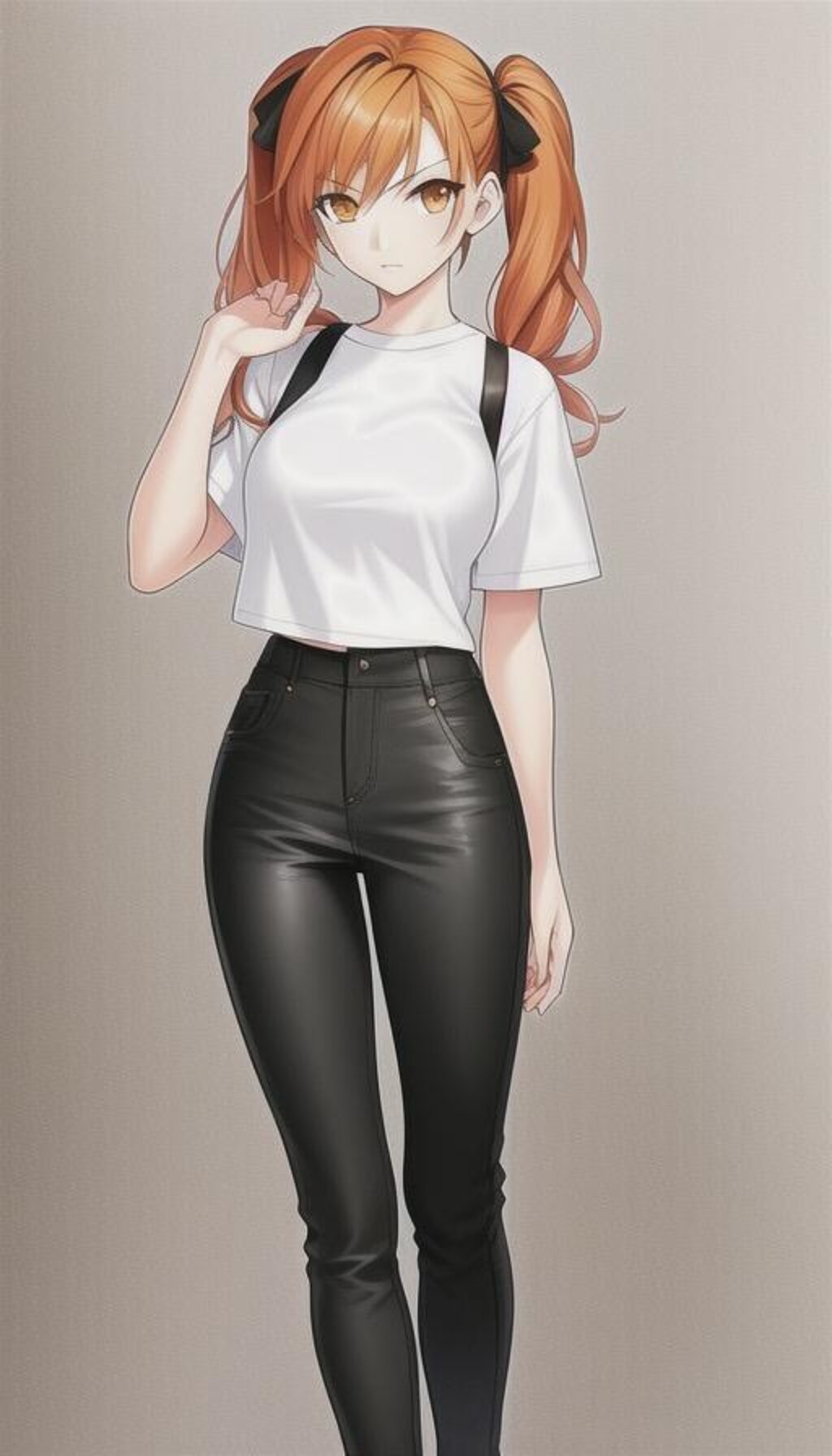 オレンジ髪の子