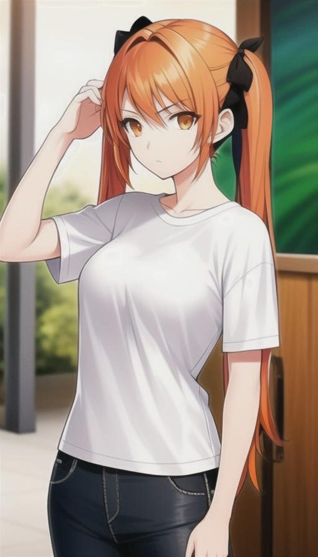 オレンジ髪の子