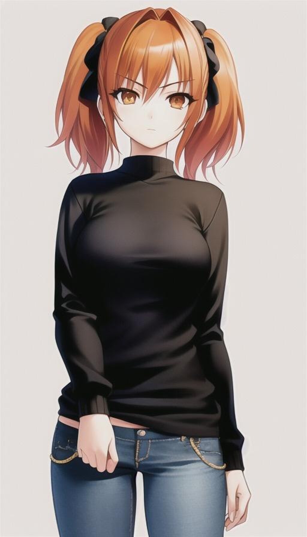 オレンジ髪の子