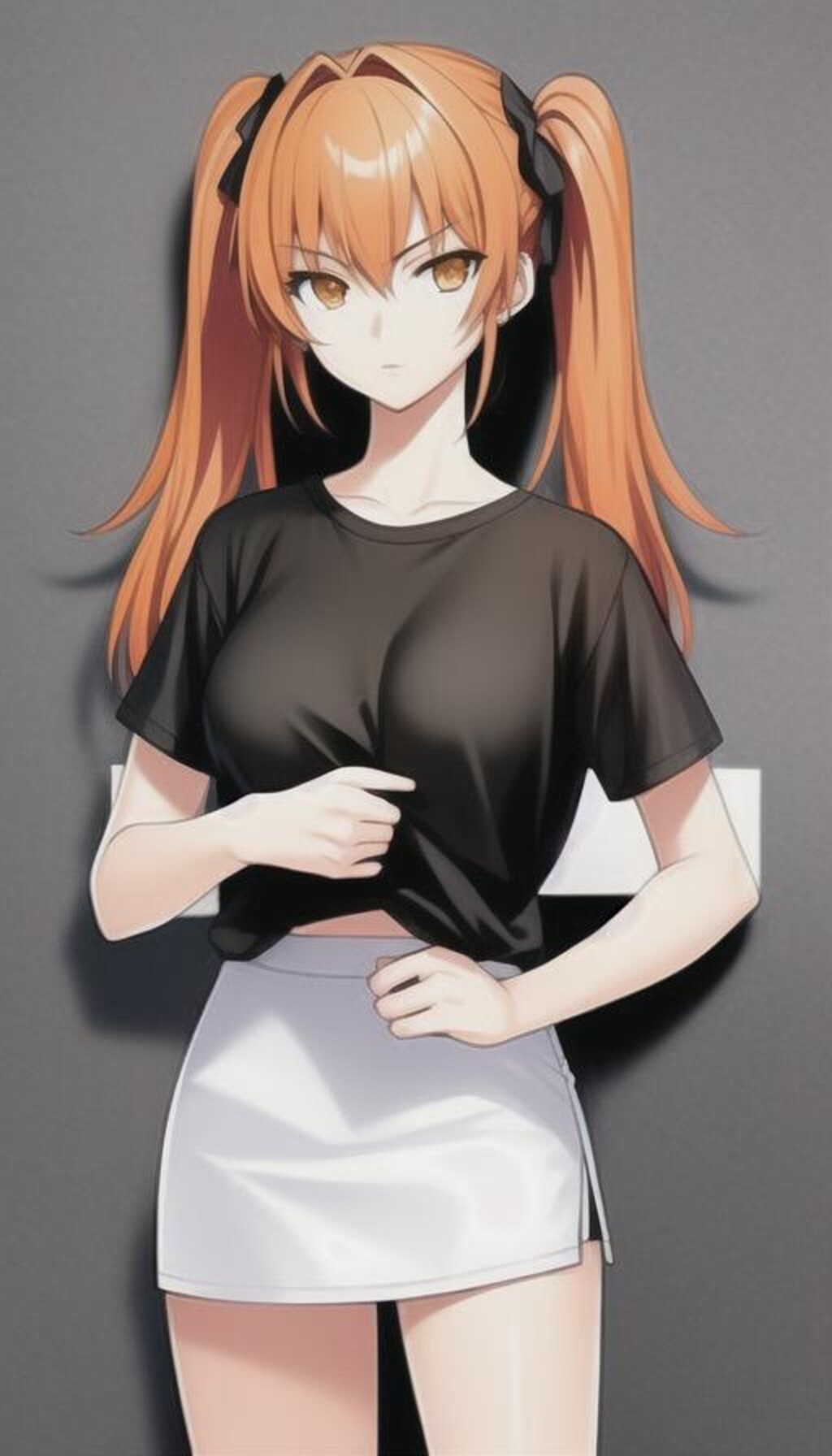 オレンジ髪の子