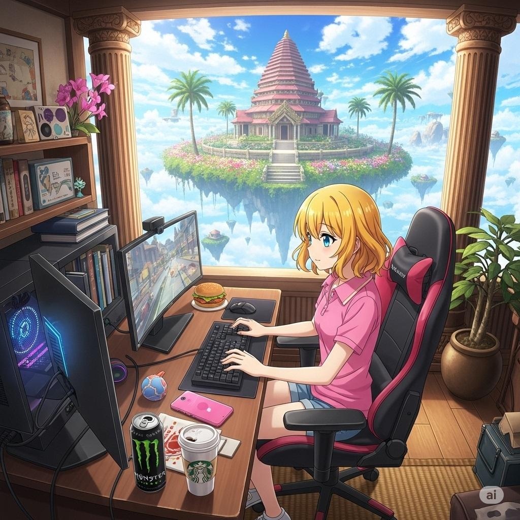 空に浮かぶ部屋