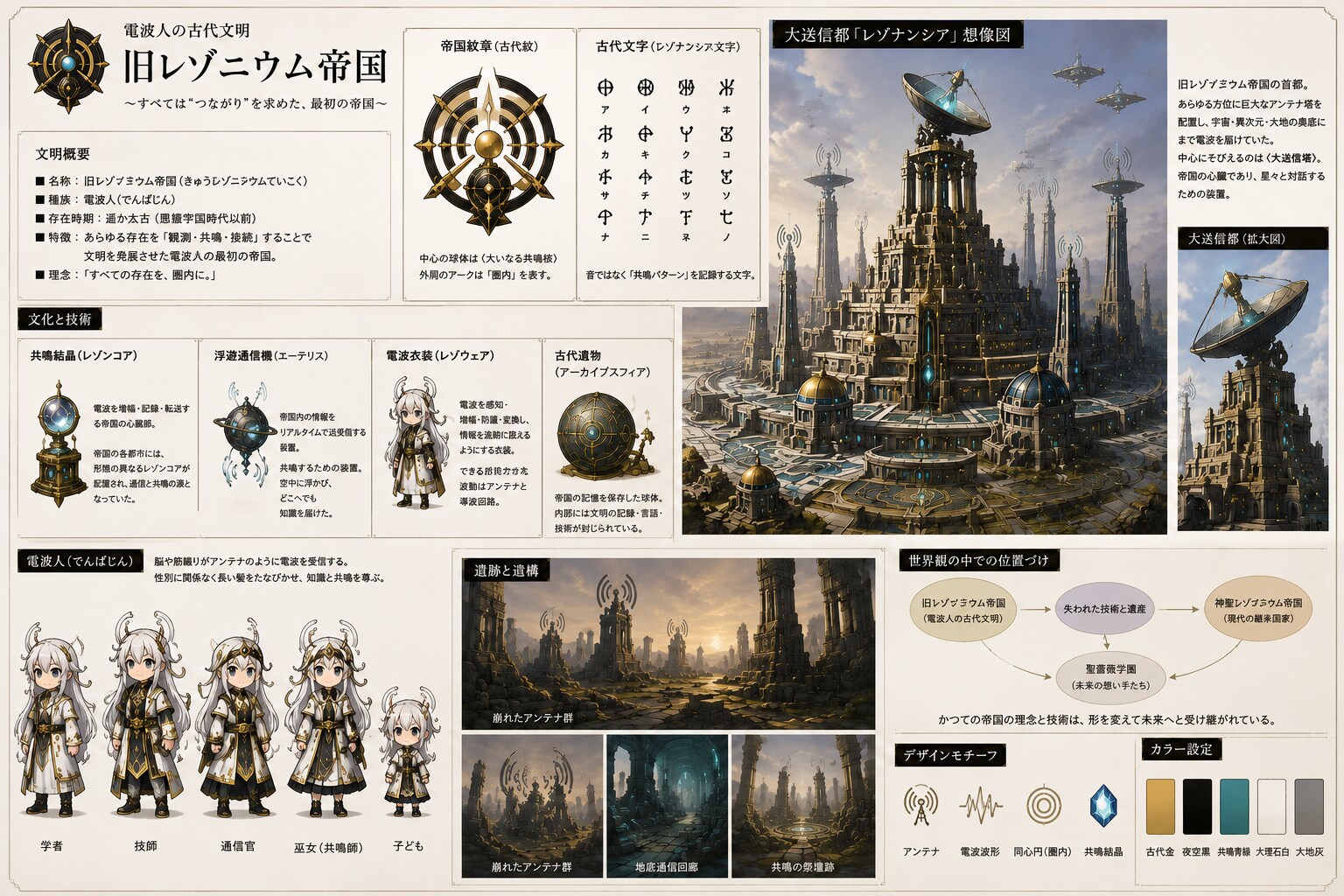 電波人の古代文明『旧レゾニウム帝国』〜なくわ相談職の故郷〜