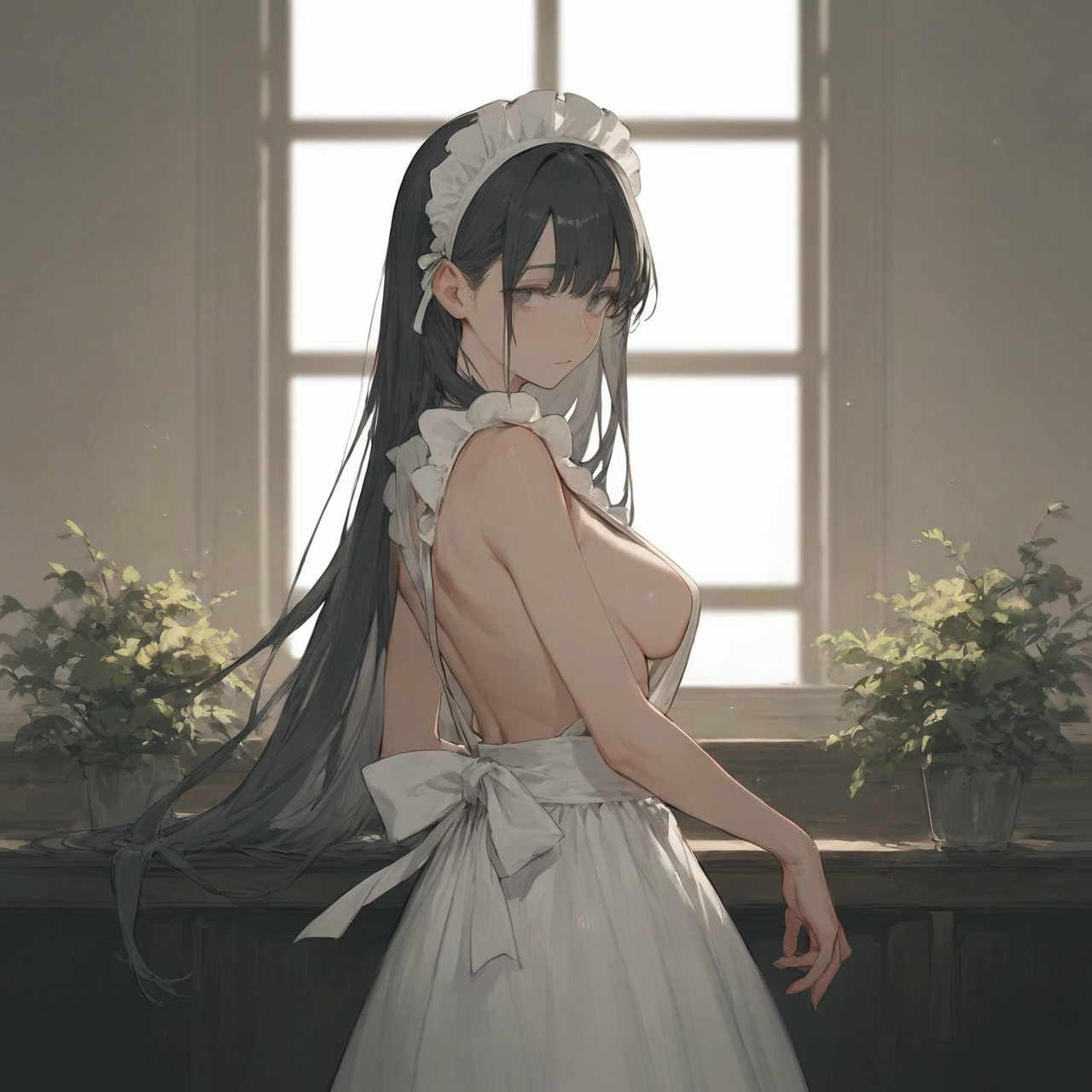 横乳メイドさん