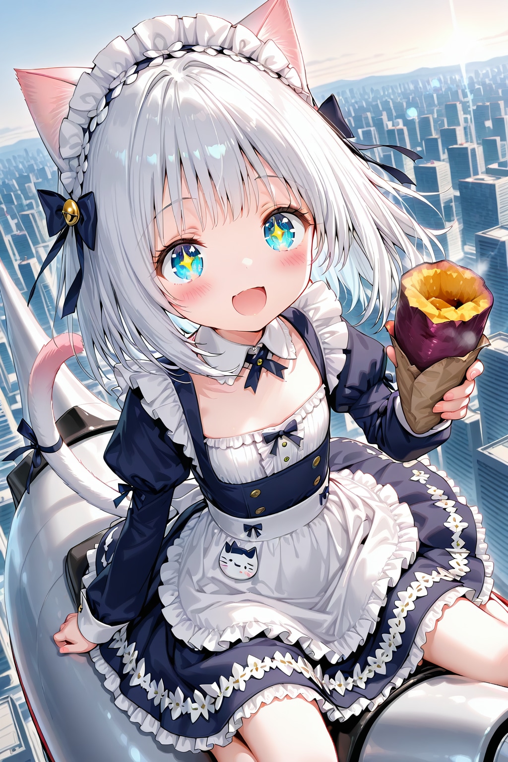 飛びながら焼き芋