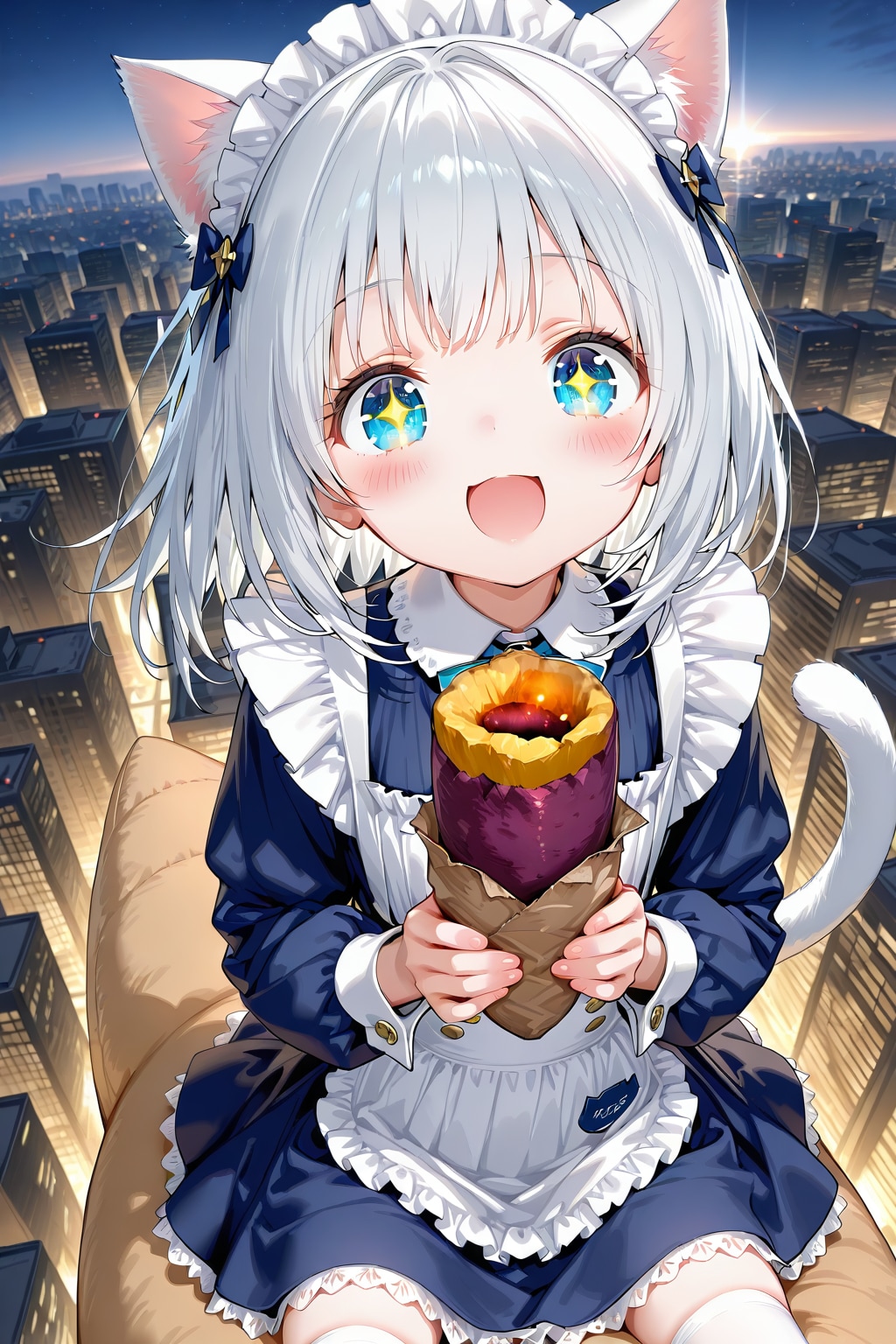 飛びながら焼き芋