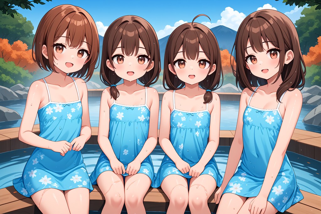 温泉で出迎え