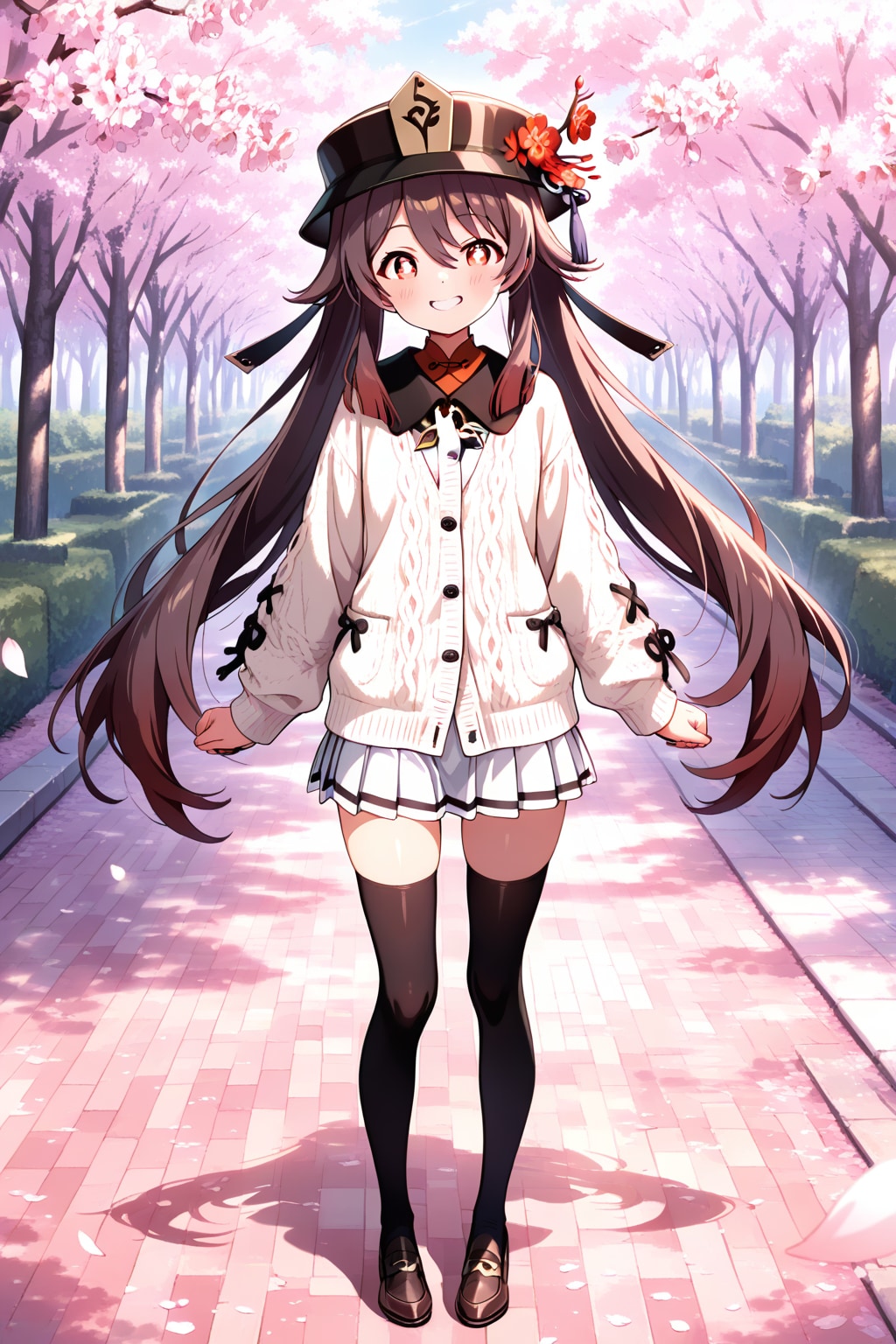 胡桃×春色コーデ