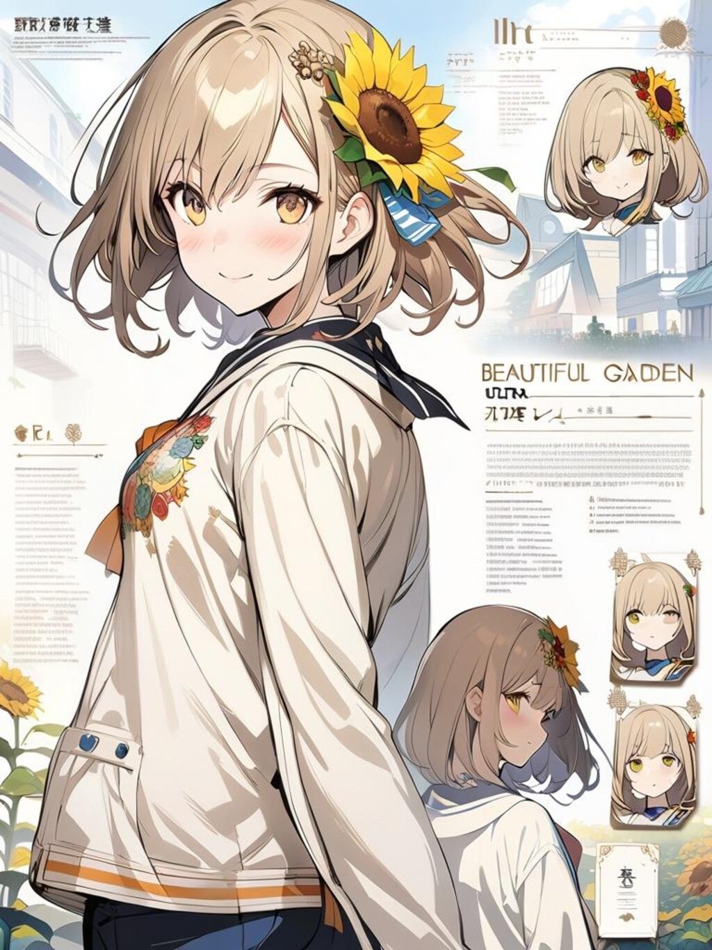 ひまわりちゃん　その４（コンセプトアート風