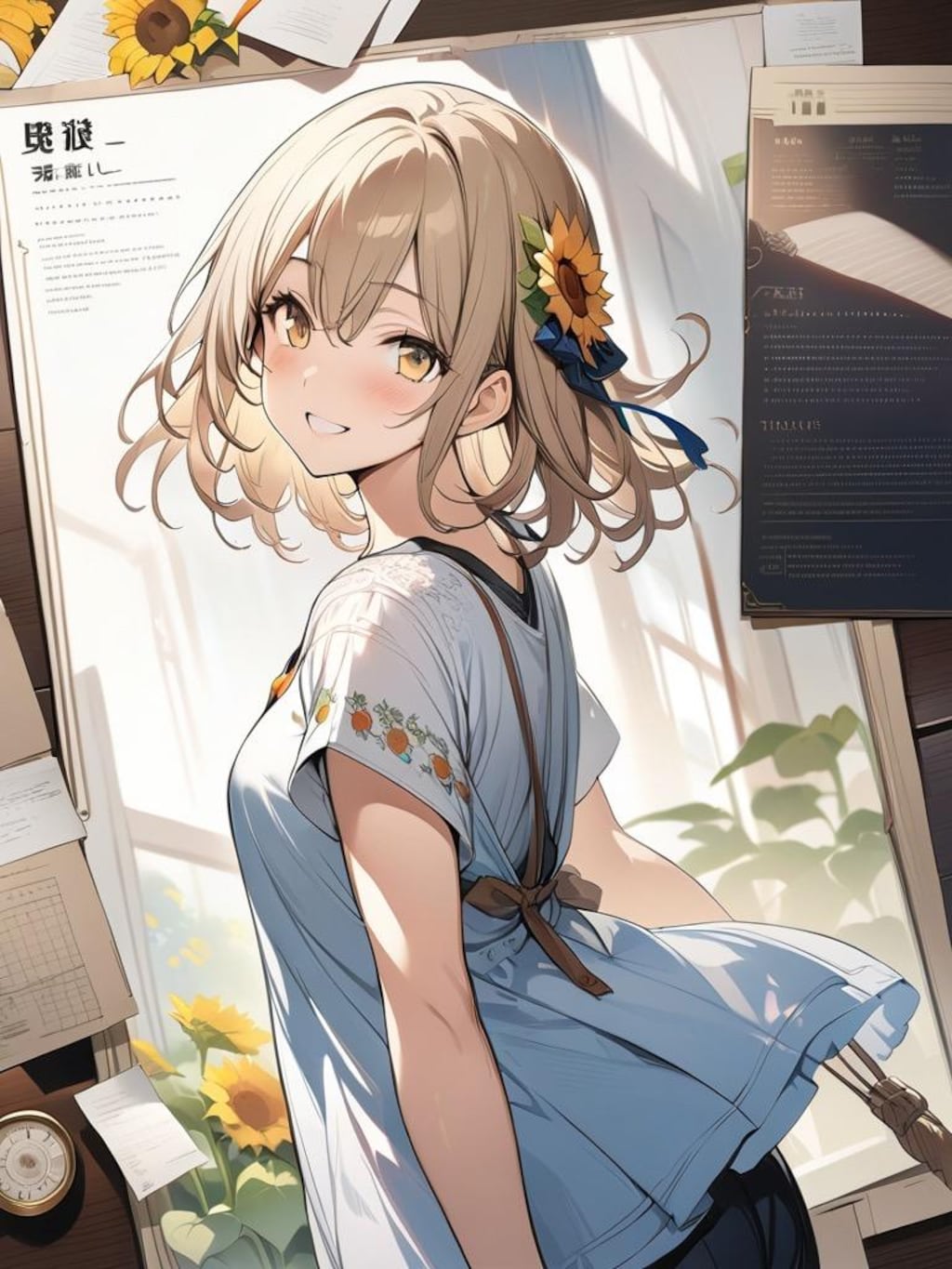 ひまわりちゃん　その４（コンセプトアート風