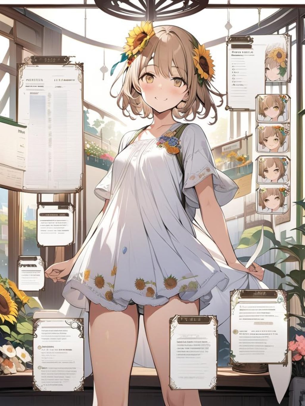 ひまわりちゃん　その４（コンセプトアート風