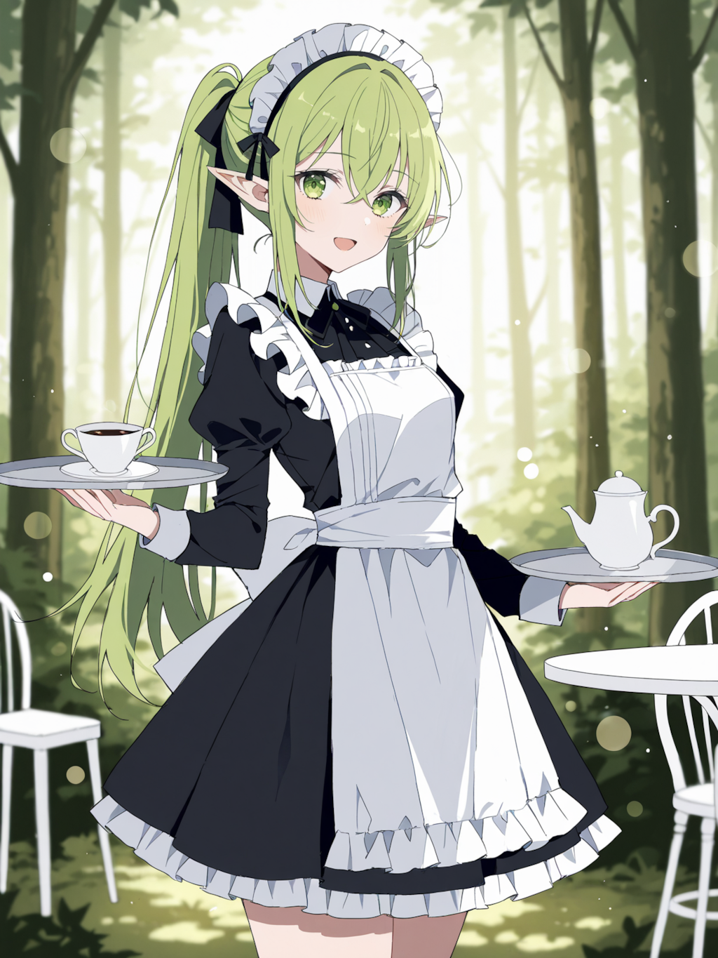 喫茶エルフの森、ちちぷいの森店へようこそ♡