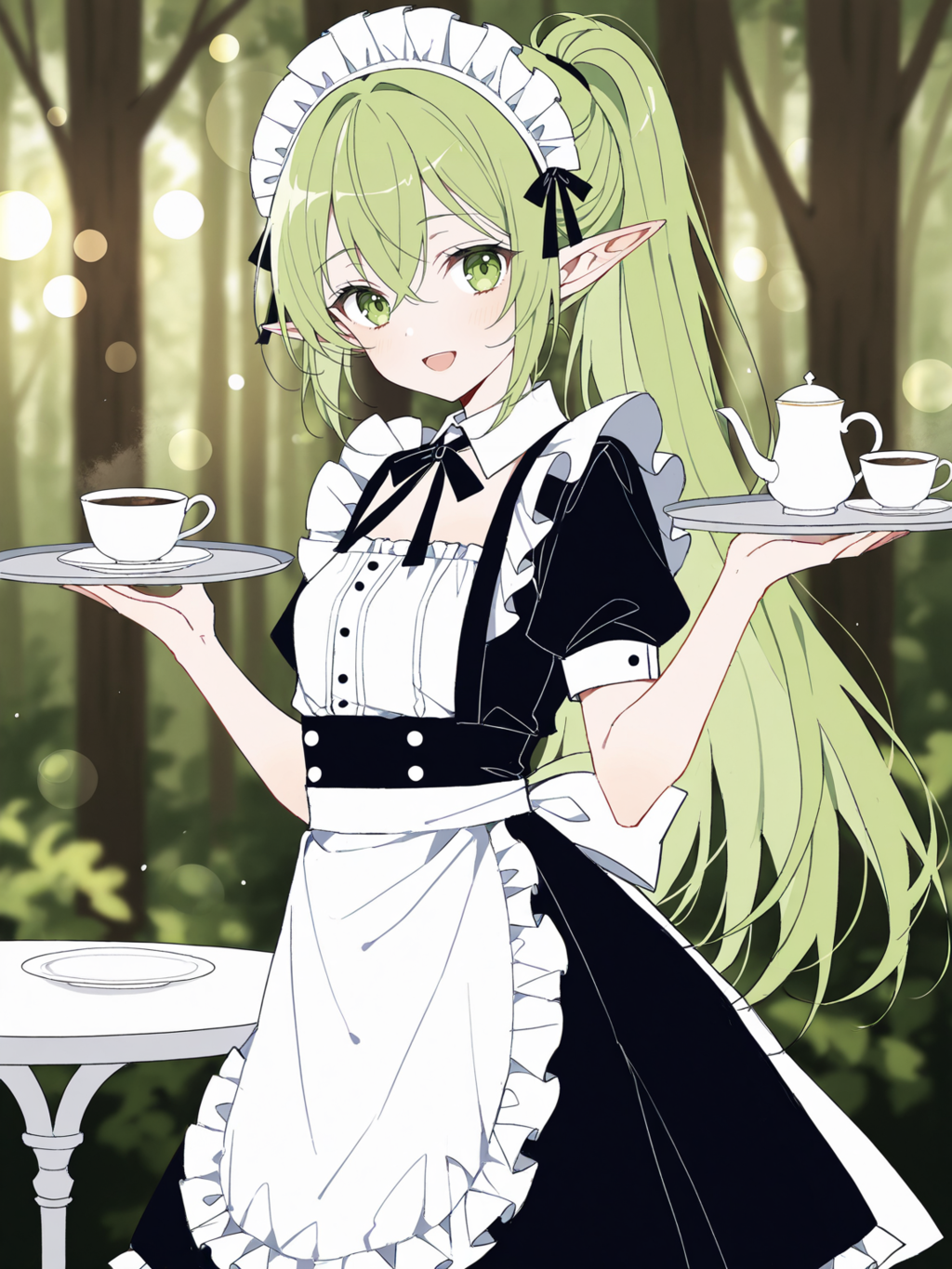 喫茶エルフの森、ちちぷいの森店へようこそ♡