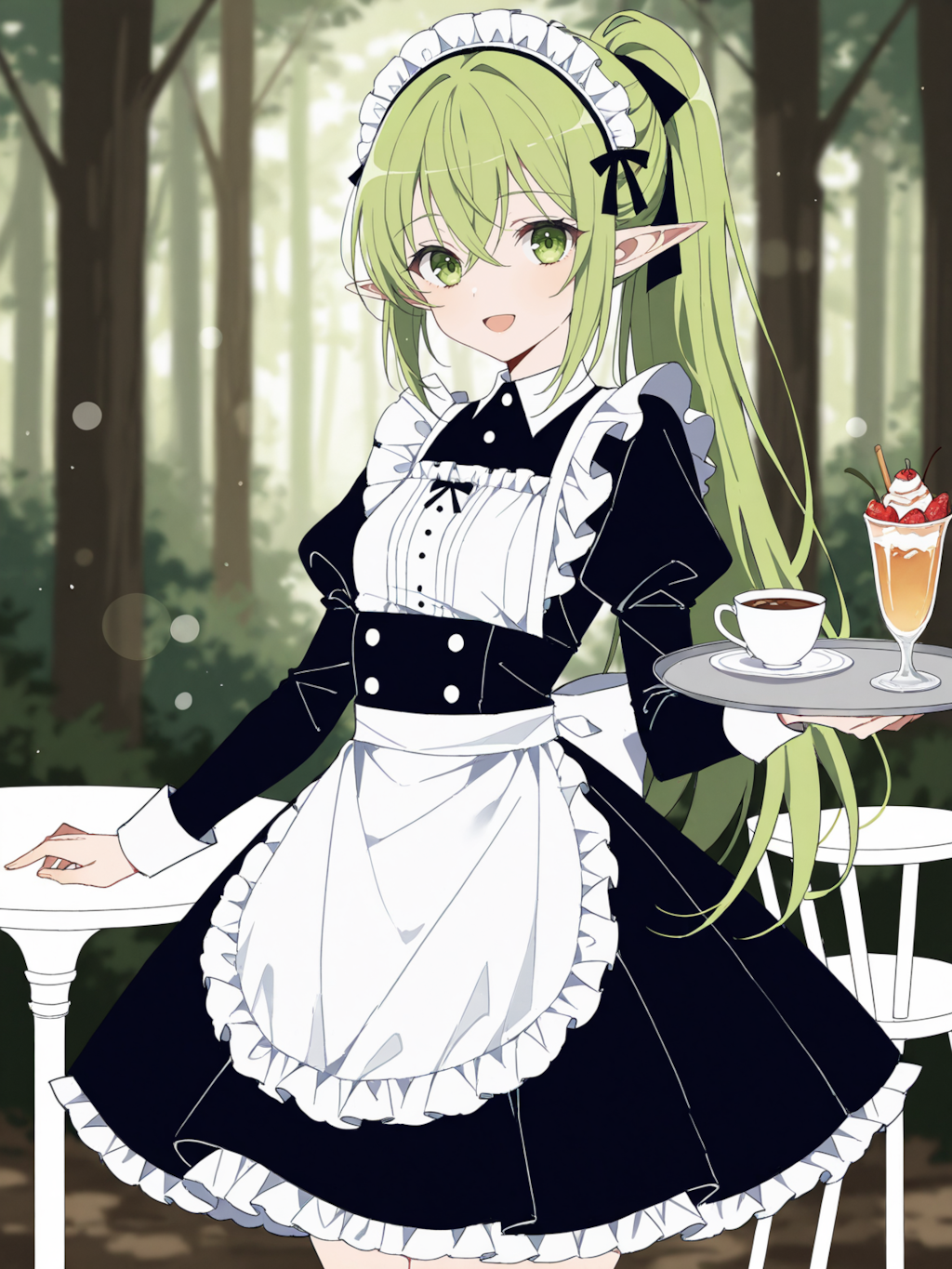 喫茶エルフの森、ちちぷいの森店へようこそ♡