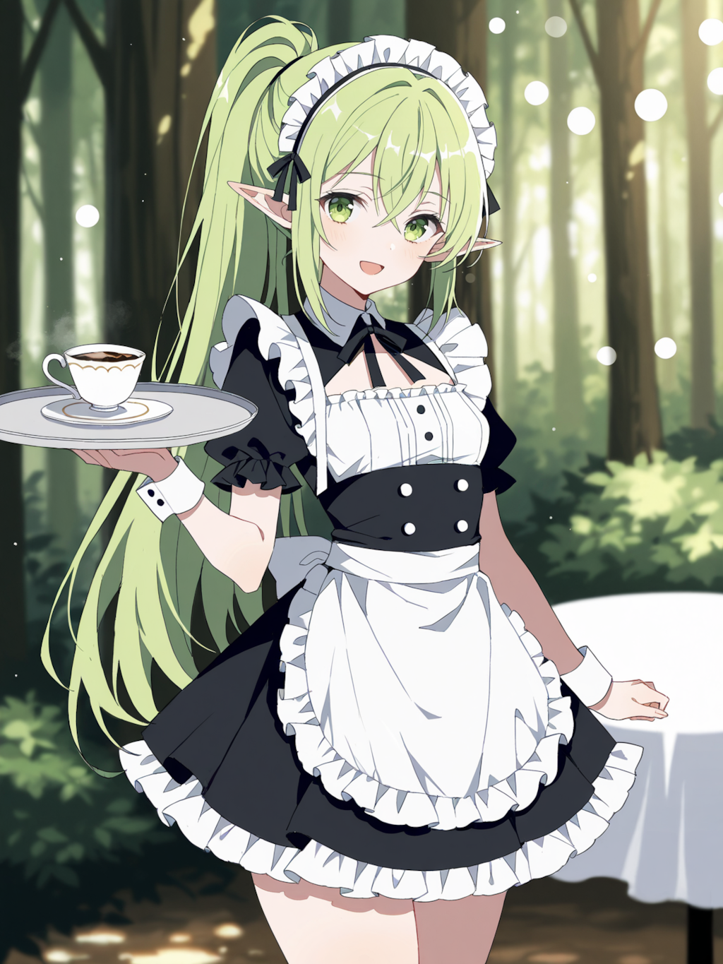 喫茶エルフの森、ちちぷいの森店へようこそ♡